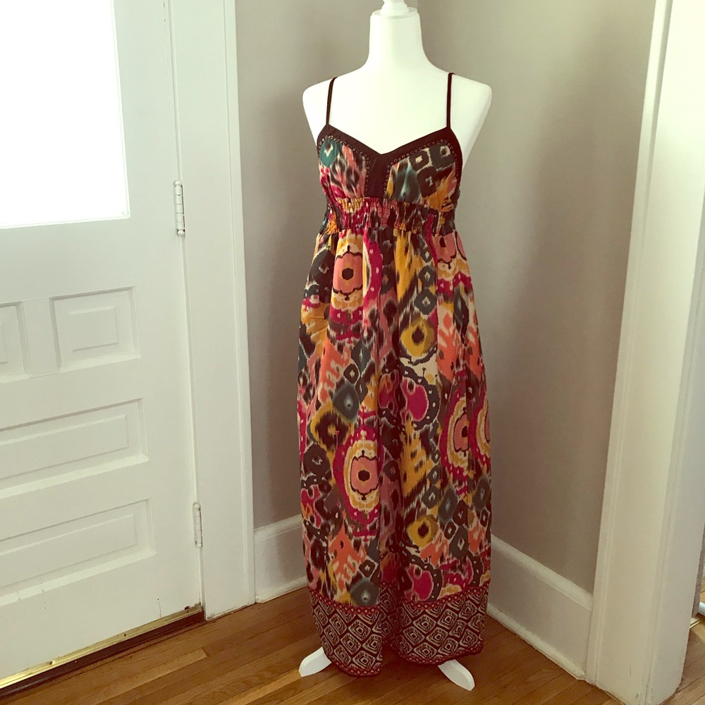 Colorful Tribal-inspired Maxi Dress